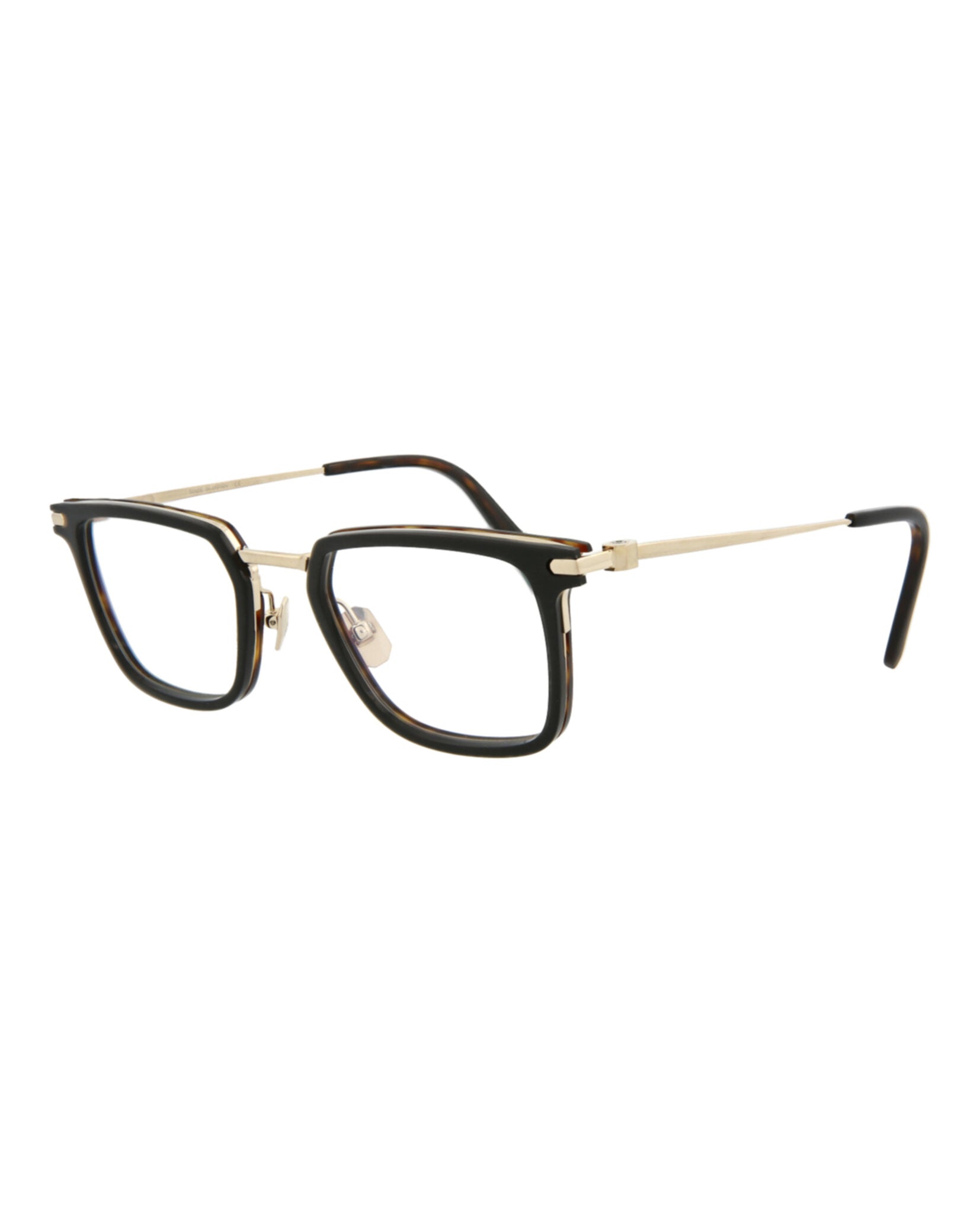 title:Brioni Special Edition Optical, style # BR0010O-30000773002;color:Black Gold Transparent