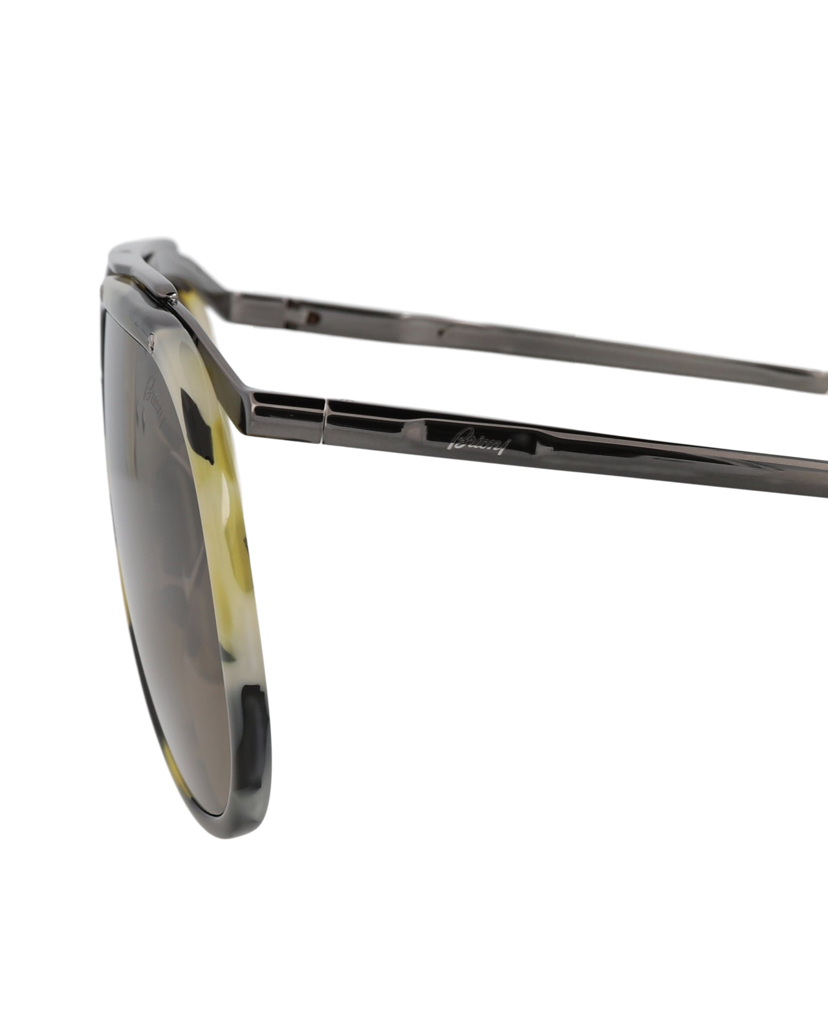 title:Brioni Aviator-Frame Acetate Sunglasses, Style #  BR0084S-30008724004;color:Havana Ruthenium Brown