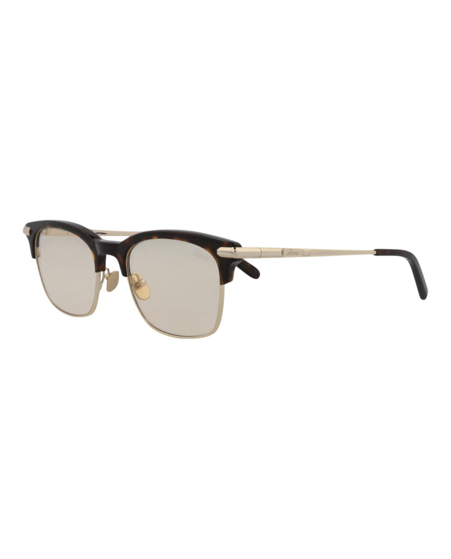 title:Brioni Square-Frame Acetate Sunglasses, style # BR0093S-30010675005;color:Havana Gold Yellow