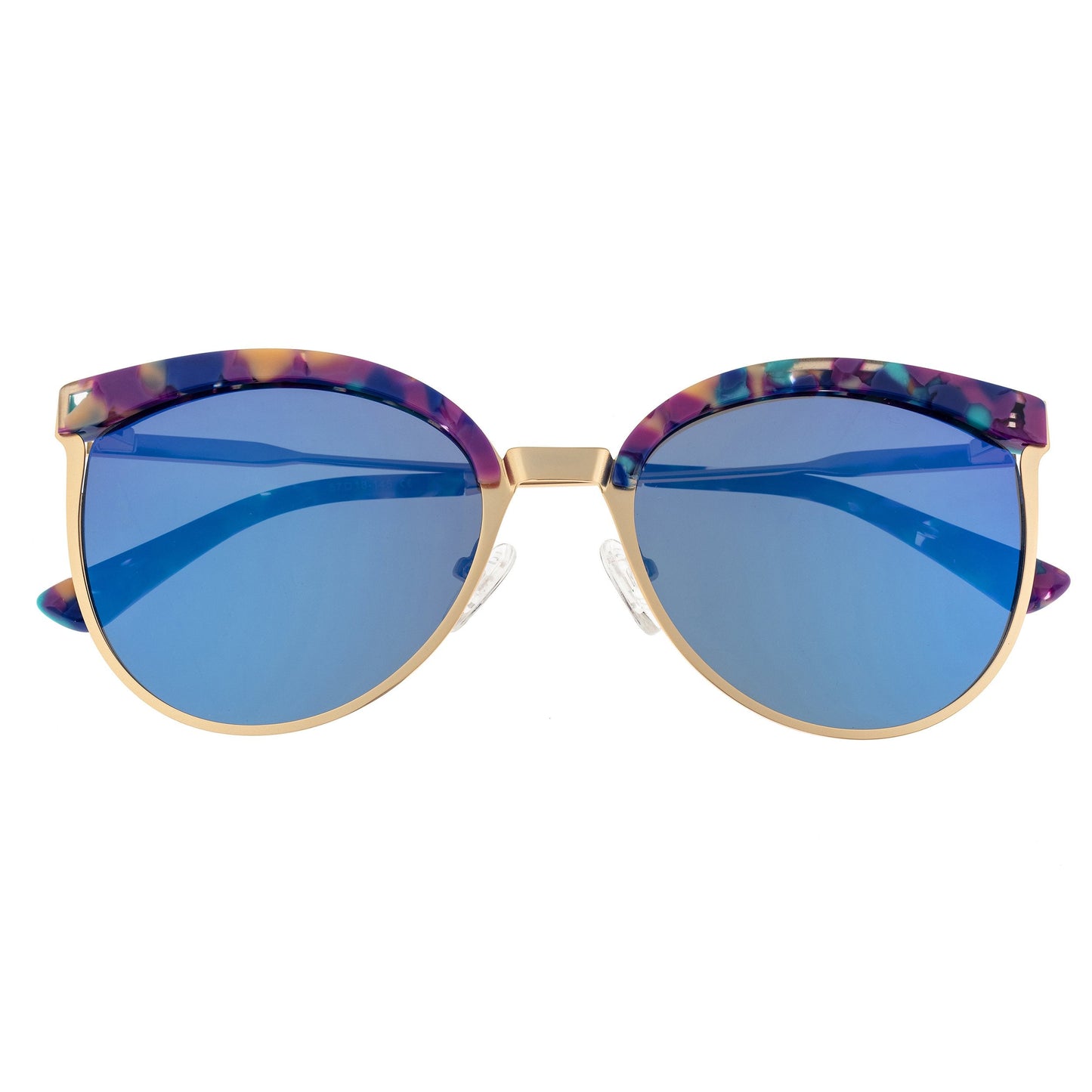 Bertha Hazel Polarized Sunglasses - Rose Gold/Blue - BRSBR024BL