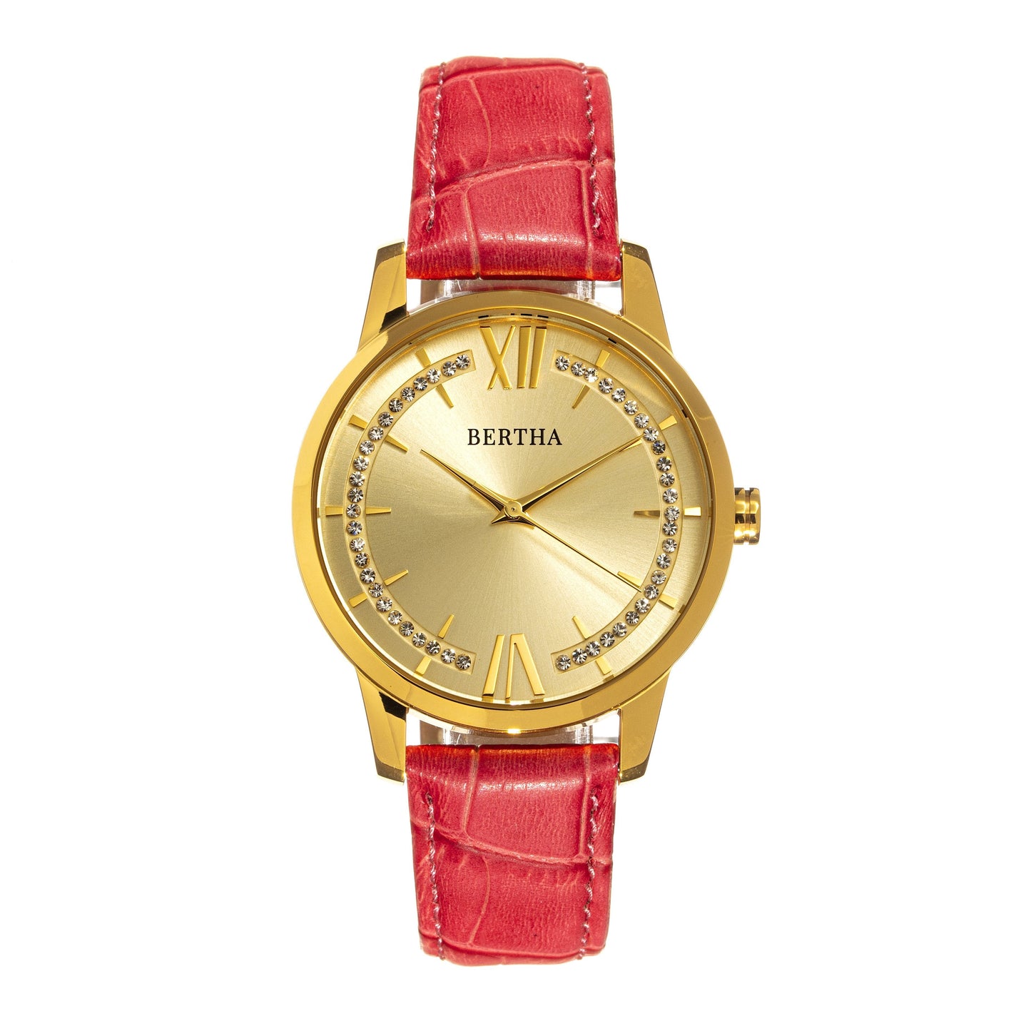 Bertha Prudence Leather-Band Watch