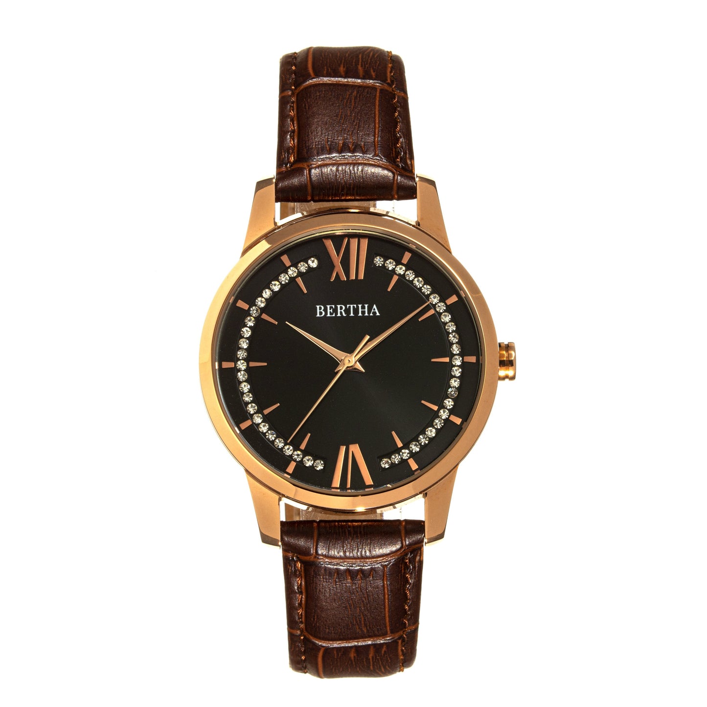 Bertha Prudence Leather-Band Watch