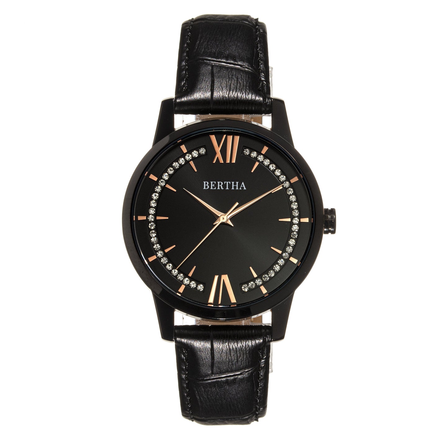 Bertha Prudence Leather-Band Watch