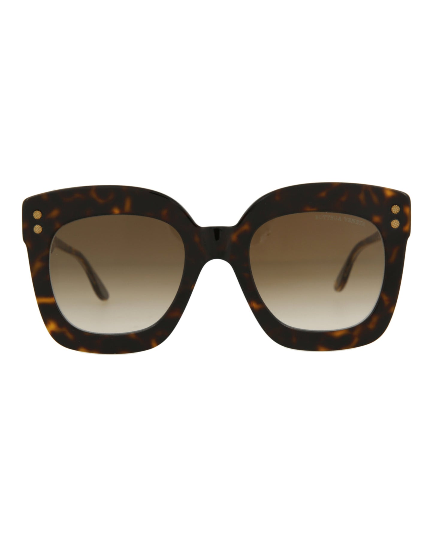 title:Bottega Veneta Square-Frame Acetate Sunglasses;color:Havana Crystal Brown