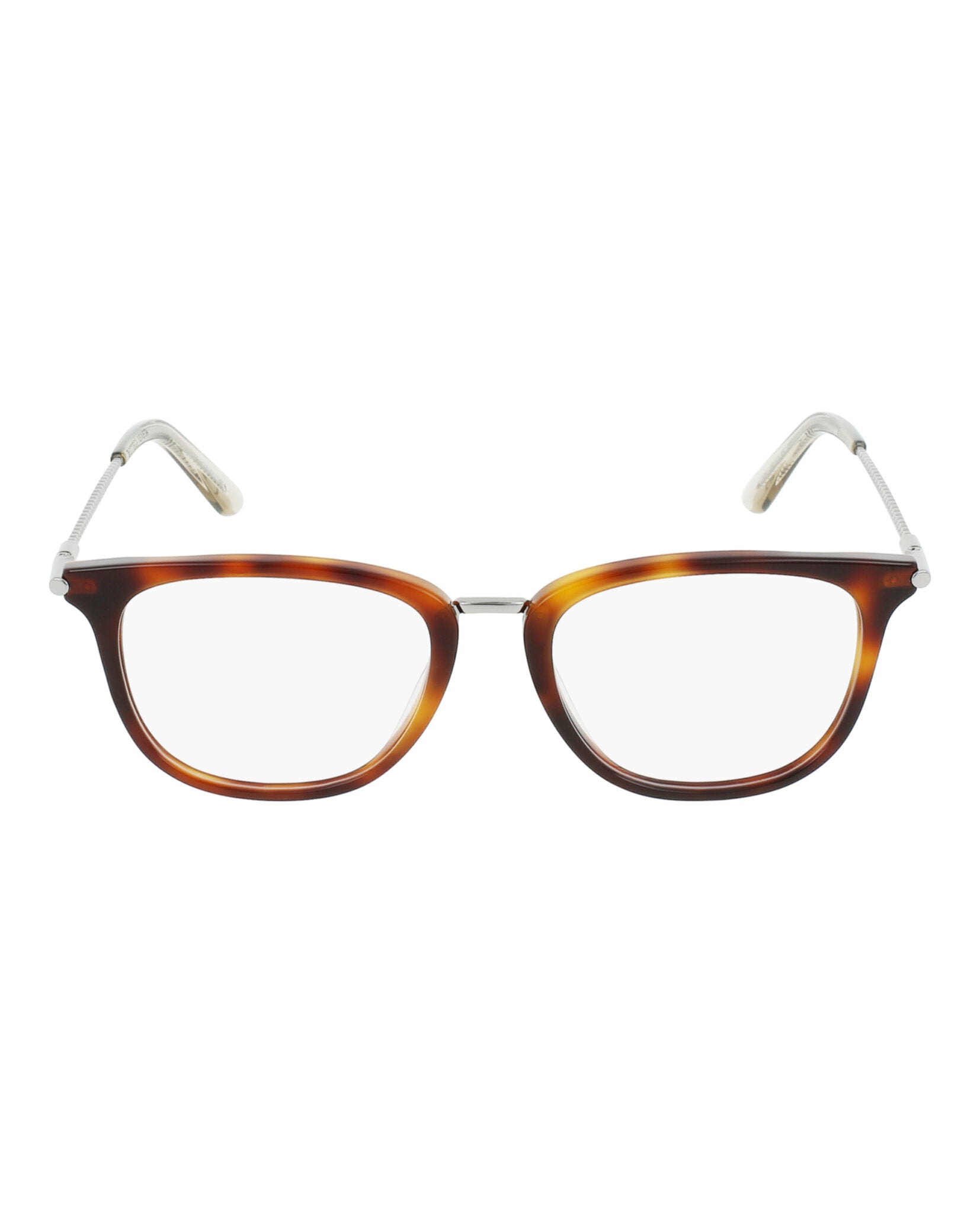 title:Bottega Veneta Fashion Optical, style # BV0256O-30008297003;color:HAVANA RUTHENIUM TRANSPARENT