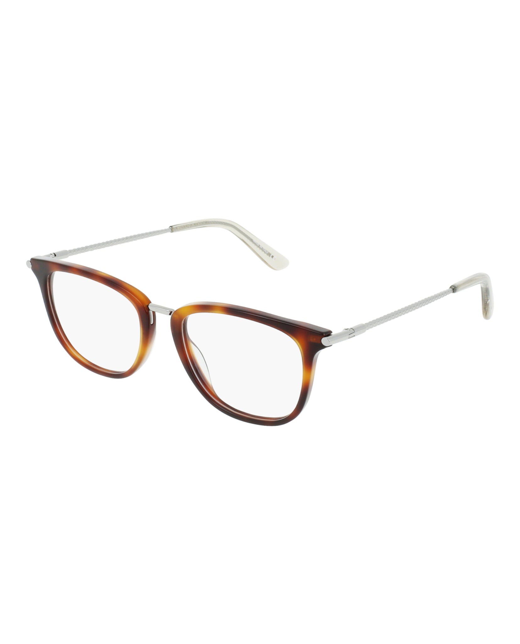 title:Bottega Veneta Fashion Optical, style # BV0256O-30008297003;color:HAVANA RUTHENIUM TRANSPARENT