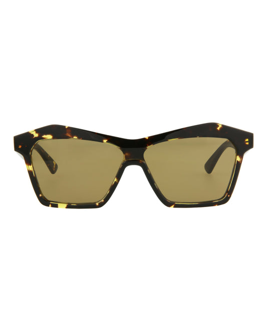 title:Bottega Veneta Cat Eye-Frame Acetate Sunglasses;color:Havana Havana Brown