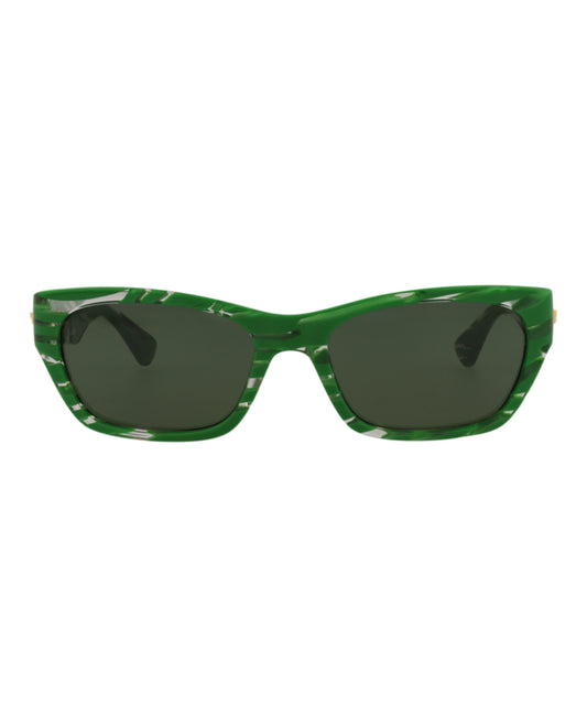 title:Bottega Veneta Novelty Sunglasses Style #BV1143S-30013129004;color:Green Green Green