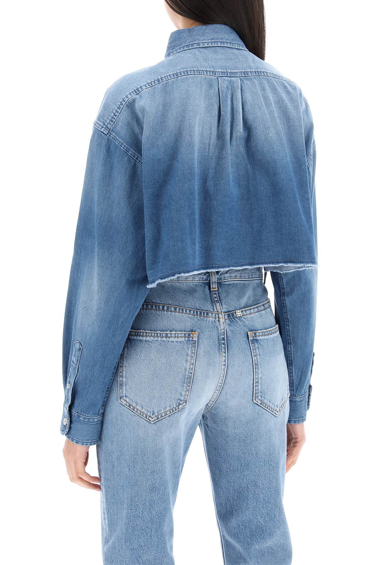 Givenchy Denim Cropped Shirt For Women