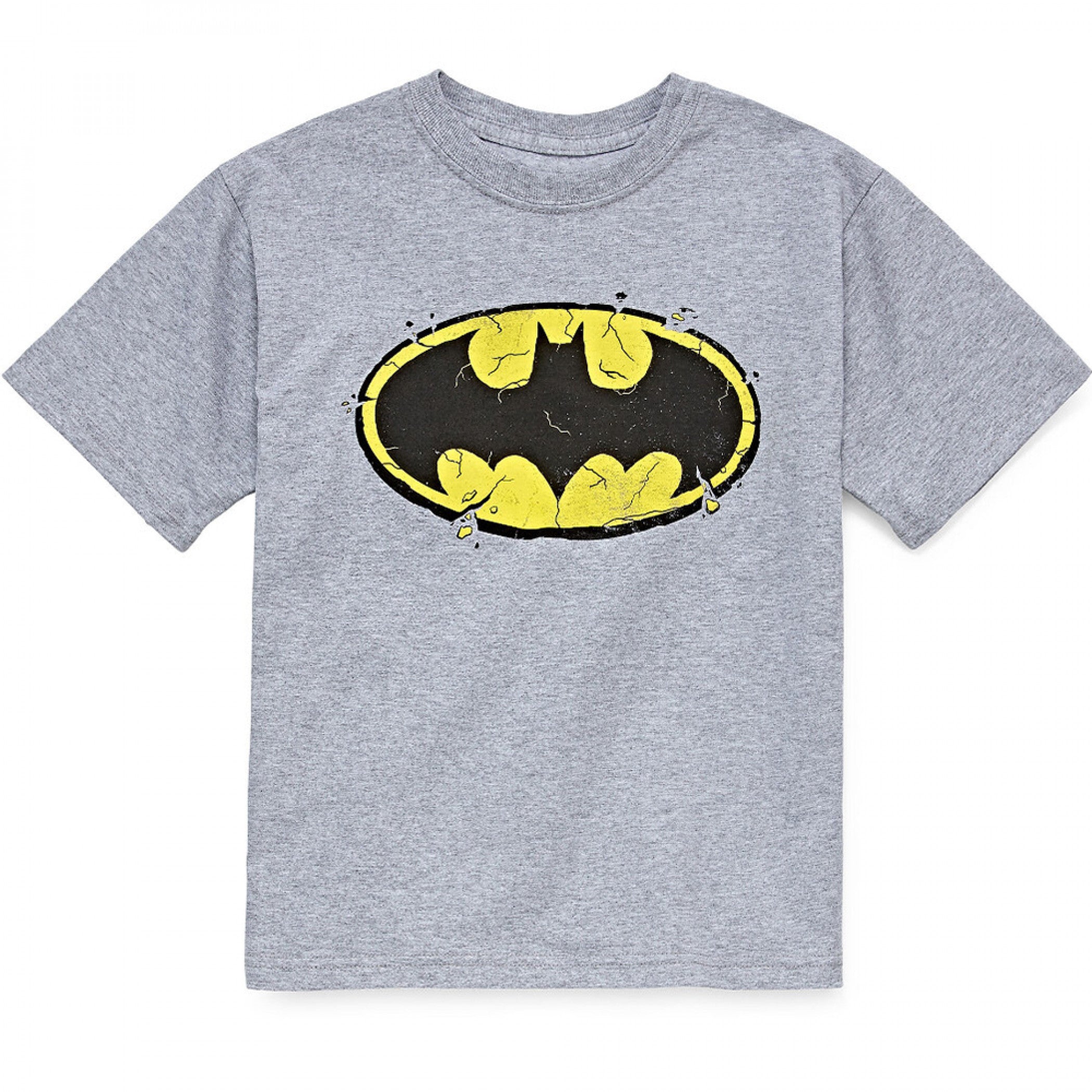 title:Batman Symbol Kids Grey T-Shirt;color:Grey