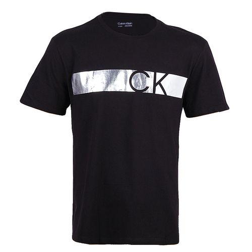 Calvin Klein Crew Neck Black - Silver Stripe