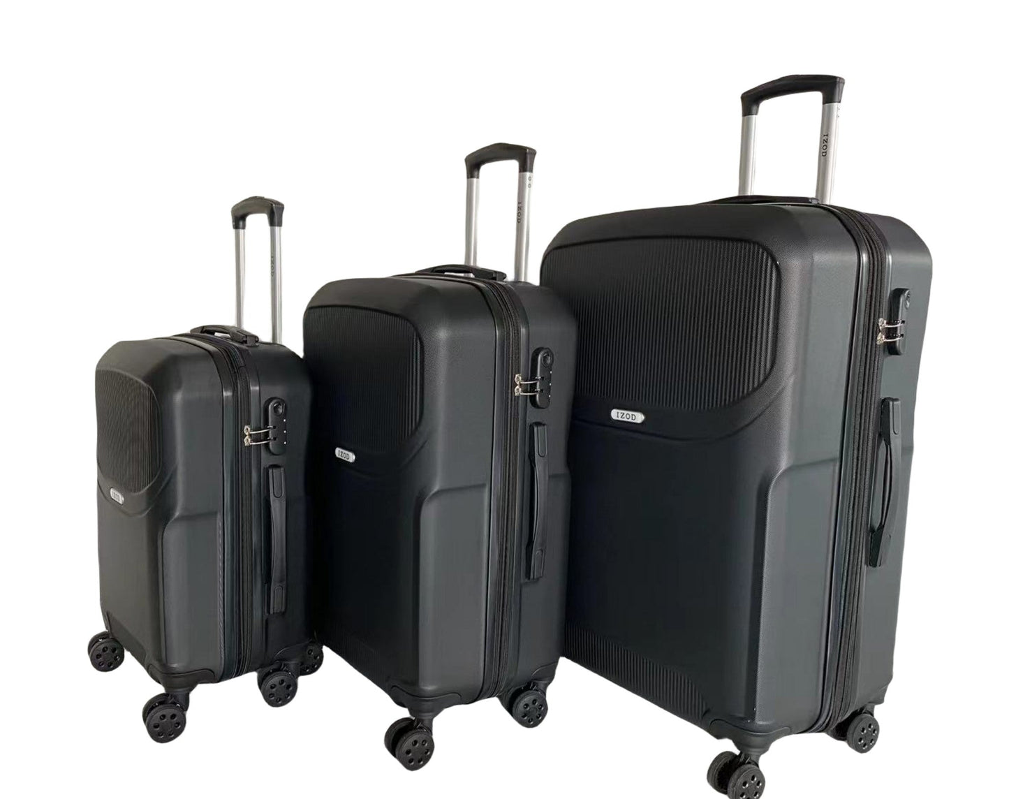 IZOD Regina Expandable ABS Hard shell Lightweight 360 Dual Spinning Wheels Combo Lock 28", 24", 20" 3 Piece Luggage Set