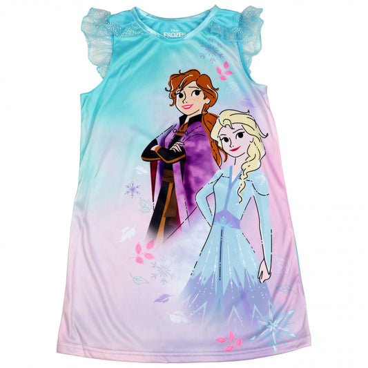 title:Disney Frozen II Anna & Elsa Youth Nightgown;color:Multi-Color