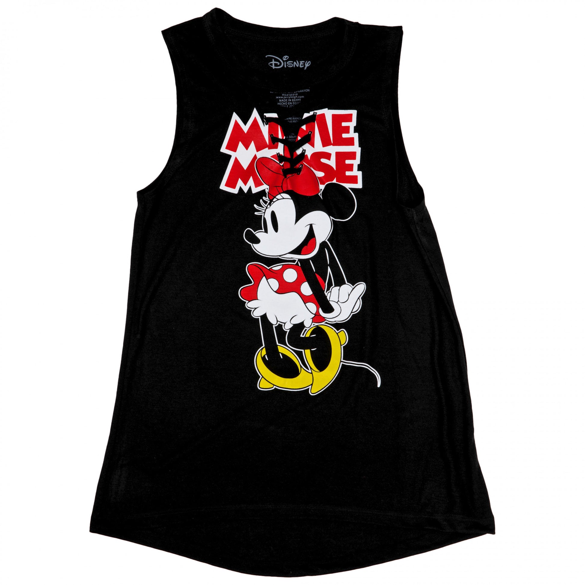 title:Minnie Mouse Sweet Juniors Tank Top;color:Black