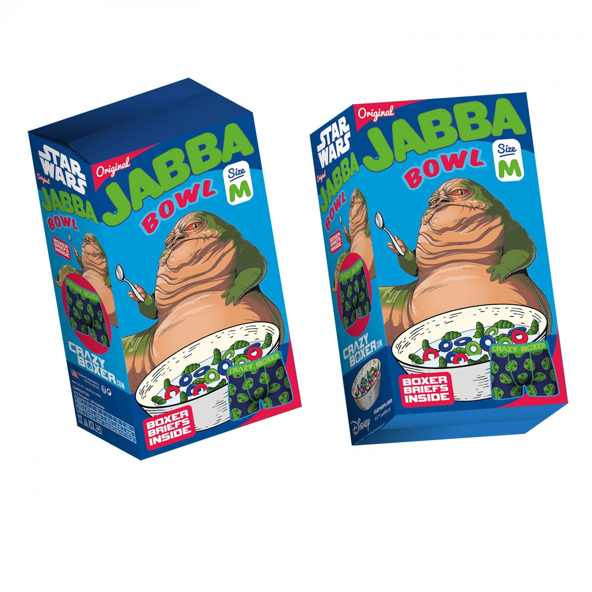 title:Crazy Boxers Star Wars Jabba The Hutt Boxer Briefs in Cereal Box;color:Multi-Color