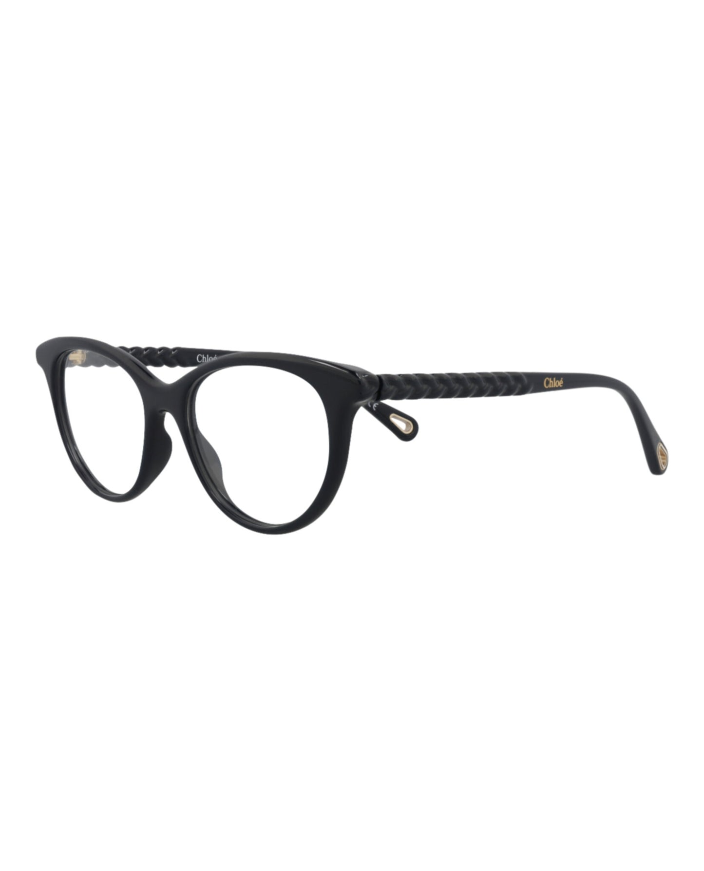 title:Chloe Cat Eye-Frame Bio Injection Optical Frames;color:Blue Blue Transparent