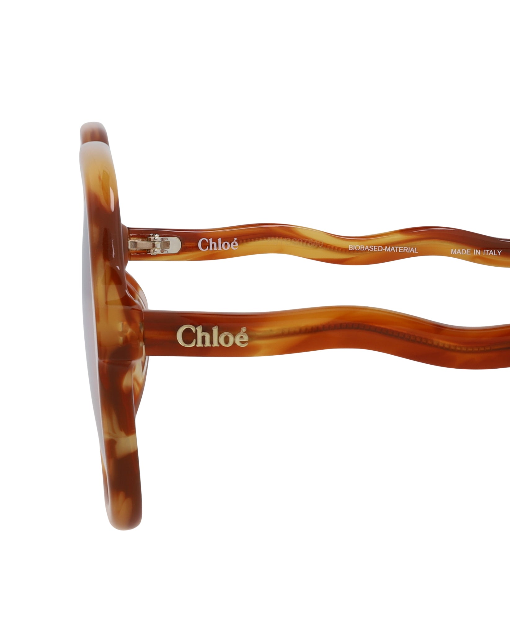 title:Chloe Square-Frame Bio Acetate Sunglasses, Style #  CH0091S-30013115001;color:Havana Havana Transparent