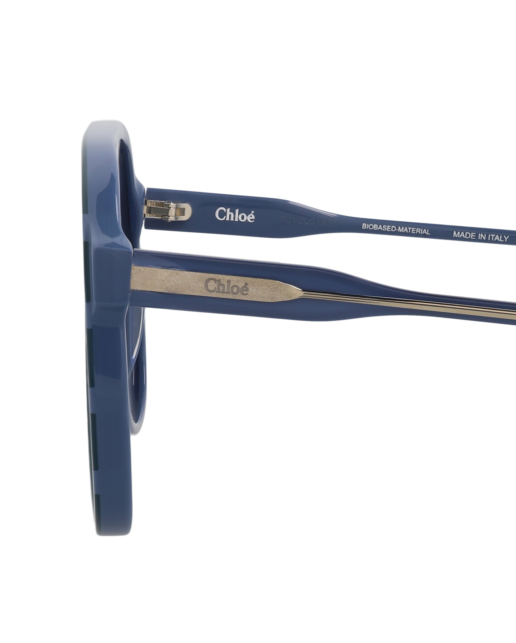 title:Chloe Aviator-Frame Bio Acetate Sunglasses, Style #  CH0128S-30013588004;color:Blue Light Blue