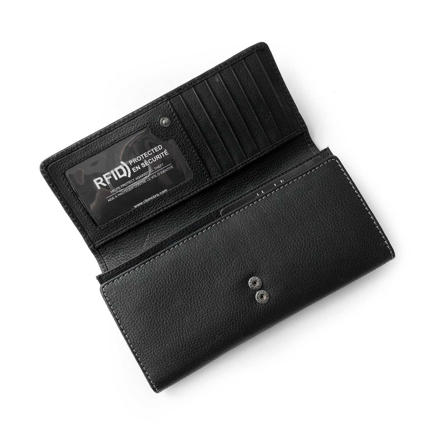 Club Rochelier Ladies Full Leather Clutch Wallet with Gusset Pocket