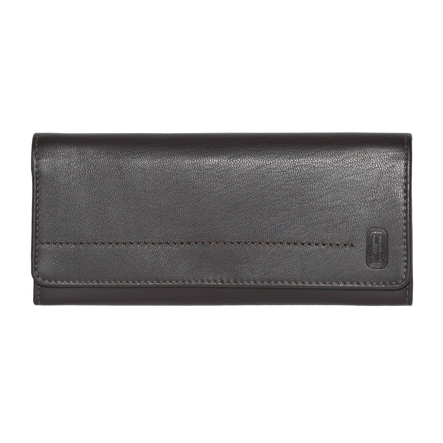 Club Rochelier Ladies' Slim Fold Wallet Dark Brown - Ruumur