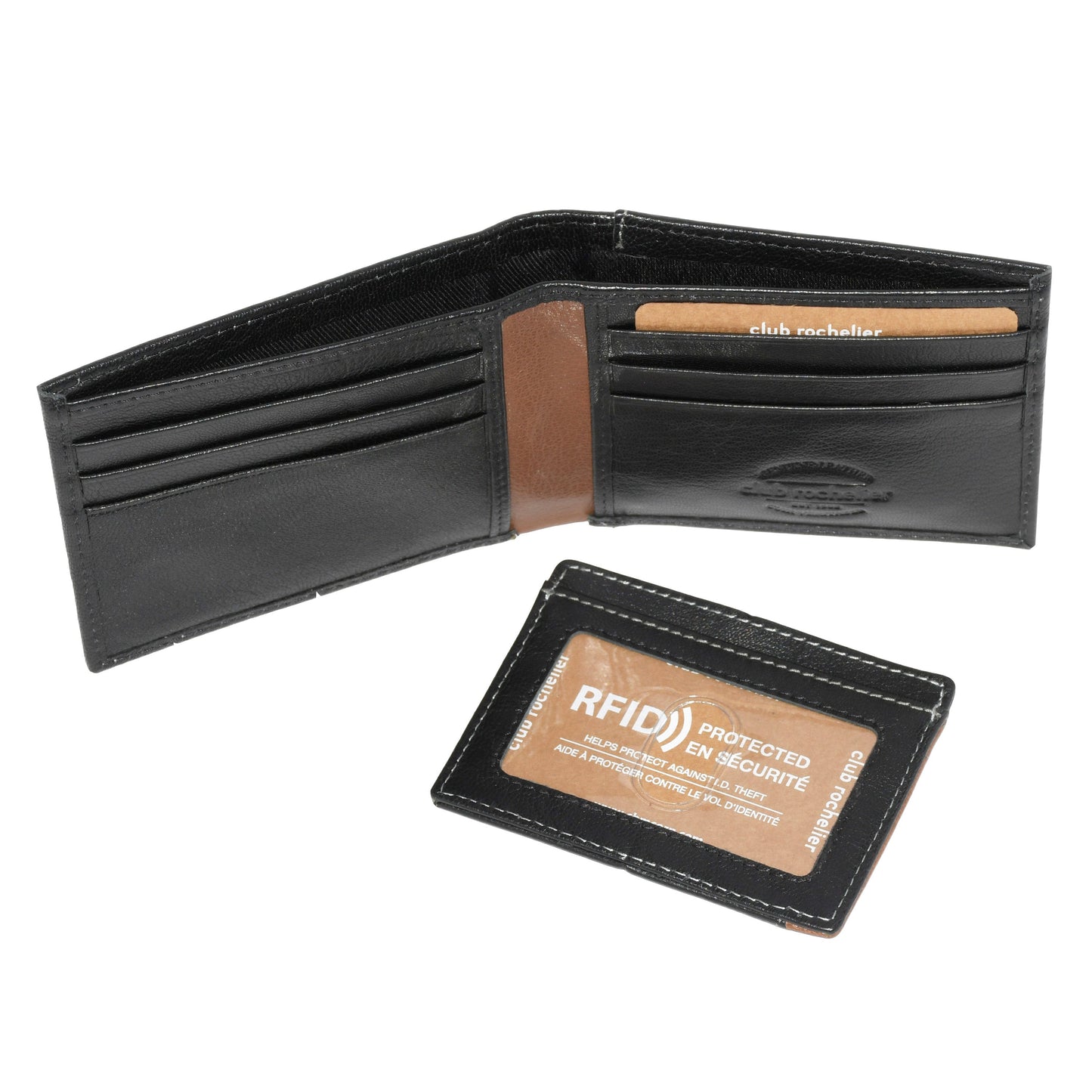 Club Rochelier MENS BILLFOLD WITH REMOVABLE CARD HOLDER SET