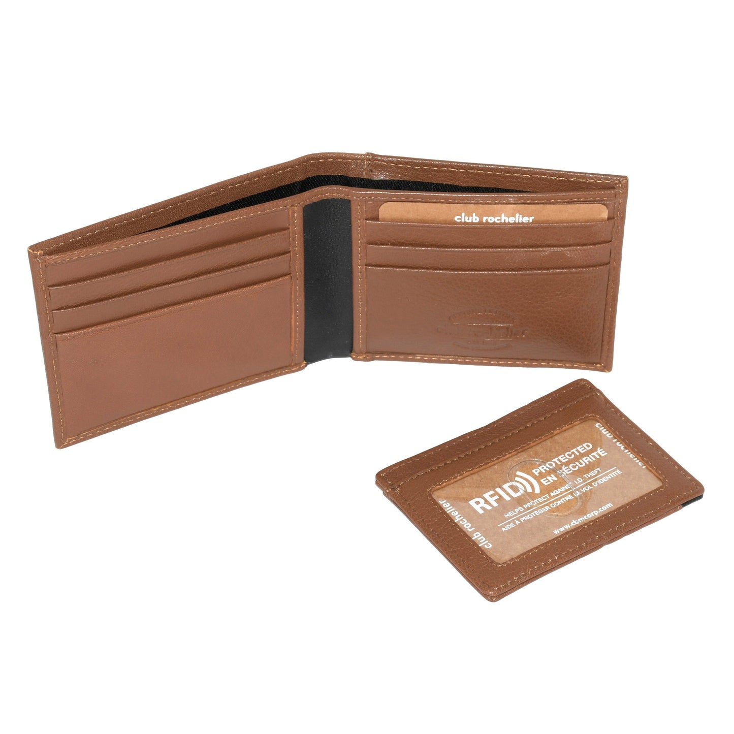 Club Rochelier MENS BILLFOLD WITH REMOVABLE CARD HOLDER SET