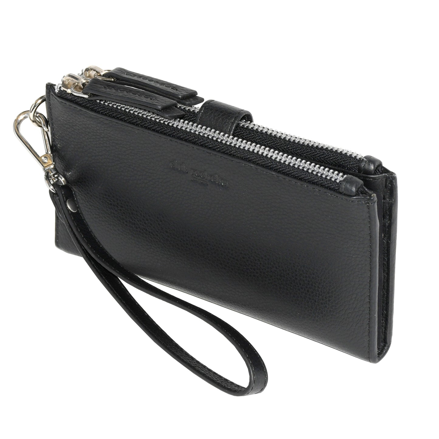 Club Rochelier LEATHER LADIES DOUBLE ZIP CLUTCH