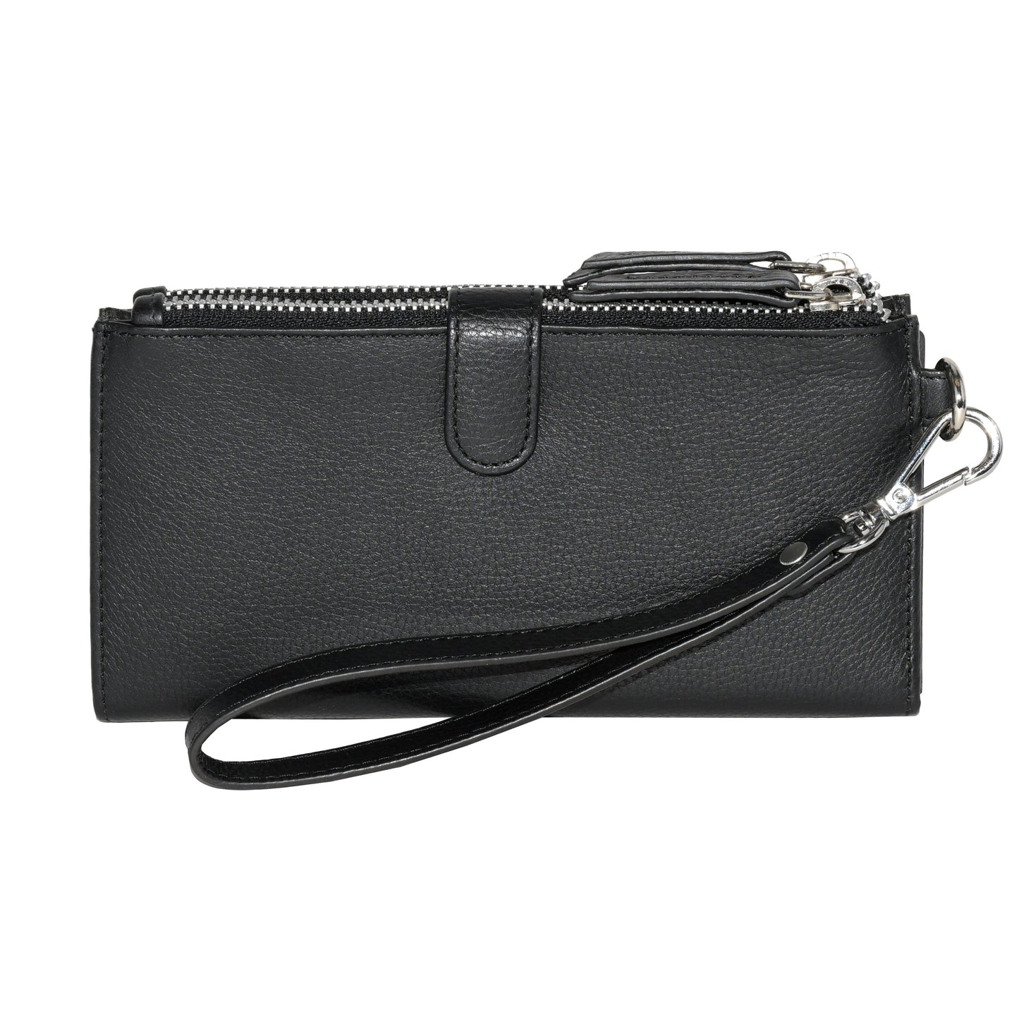 Club Rochelier LEATHER LADIES DOUBLE ZIP CLUTCH