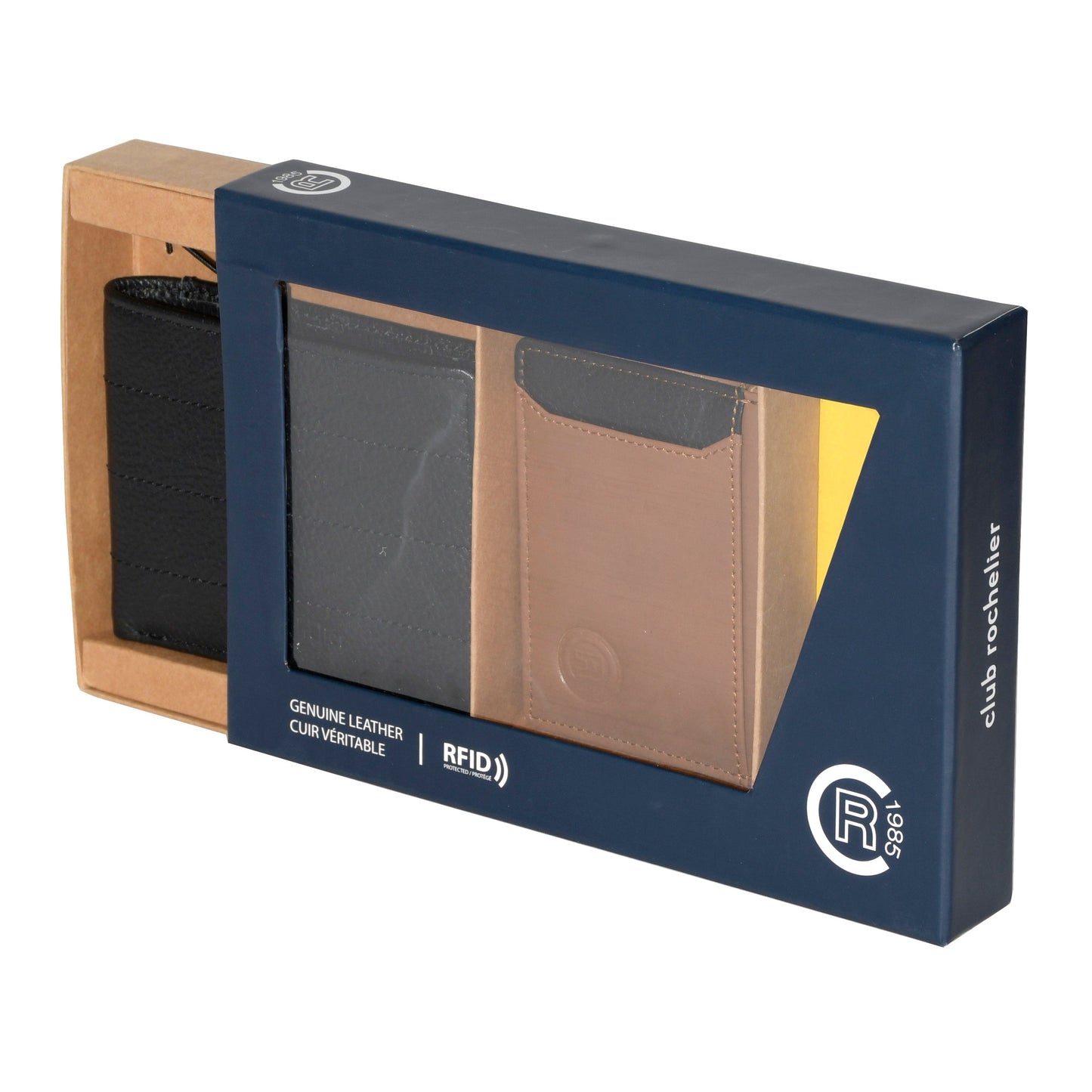 Club Rochelier Men's Billfold with Removable Card Holder