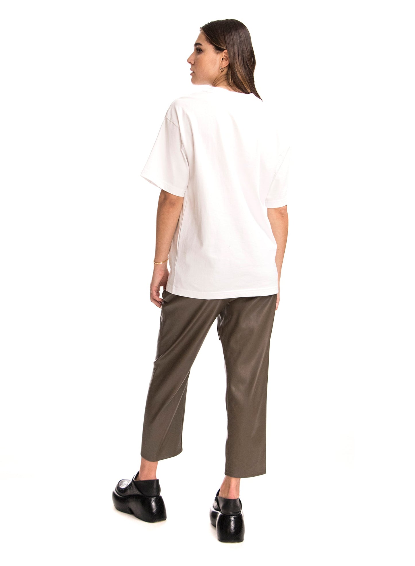 CHARLIE - Collar Rib Oversized T-Shirt