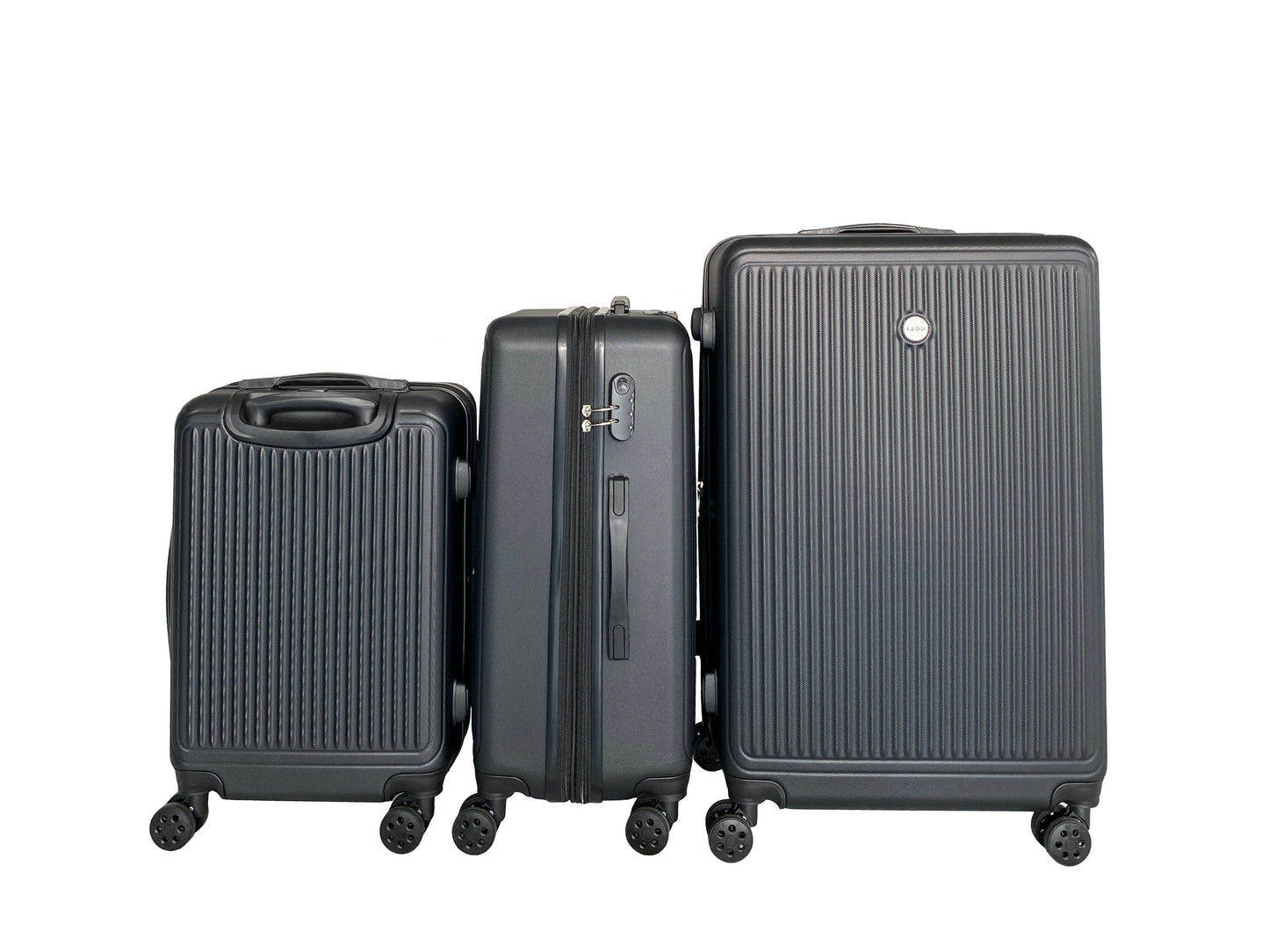 IZOD Clara Expandable ABS Hard shell Lightweight 360 Dual Spinning Wheels Combo Lock 28", 24", 20" 3 Piece Luggage Set