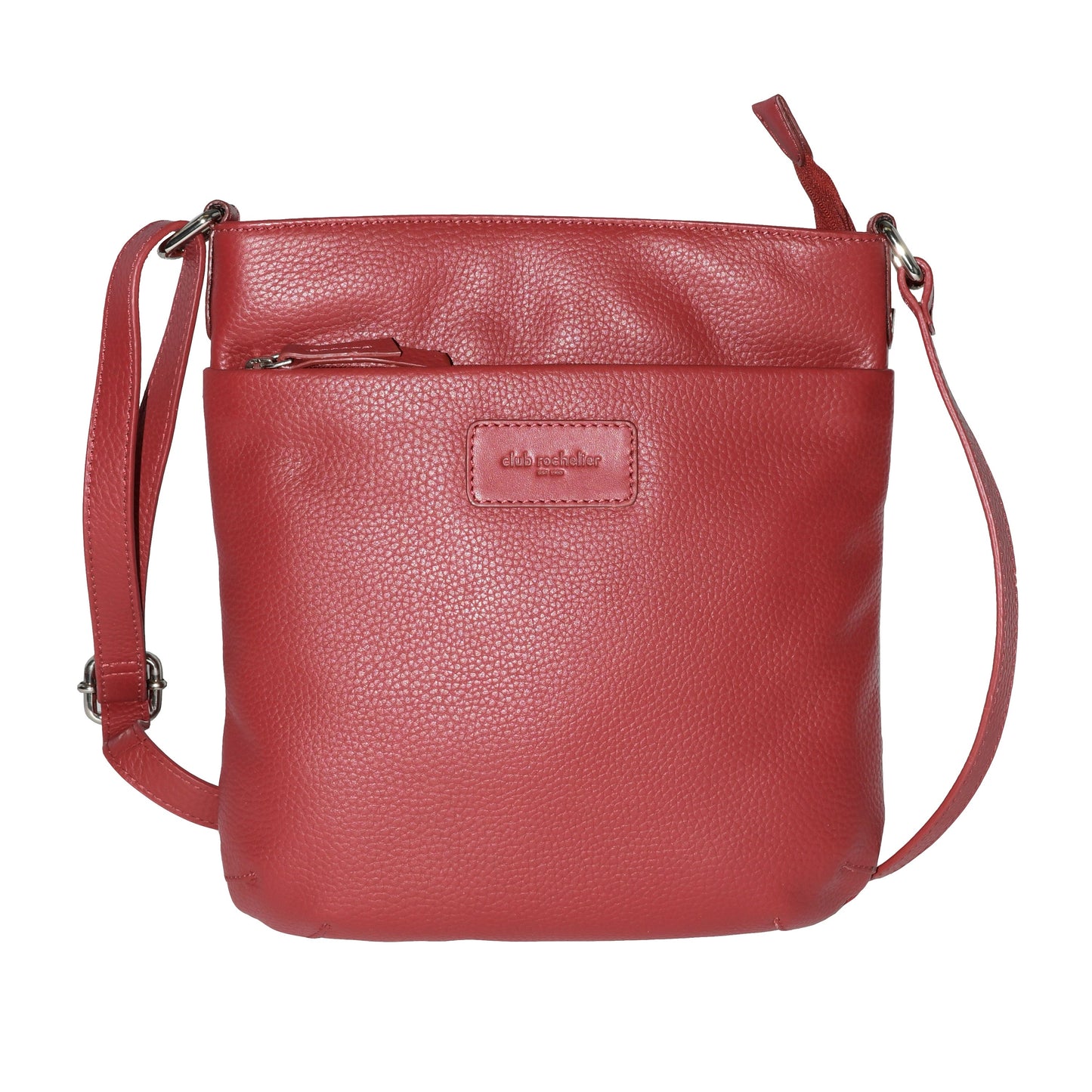 Club Rochelier Ladies Leather Top Zipper Crossbody Bag - Ruumur