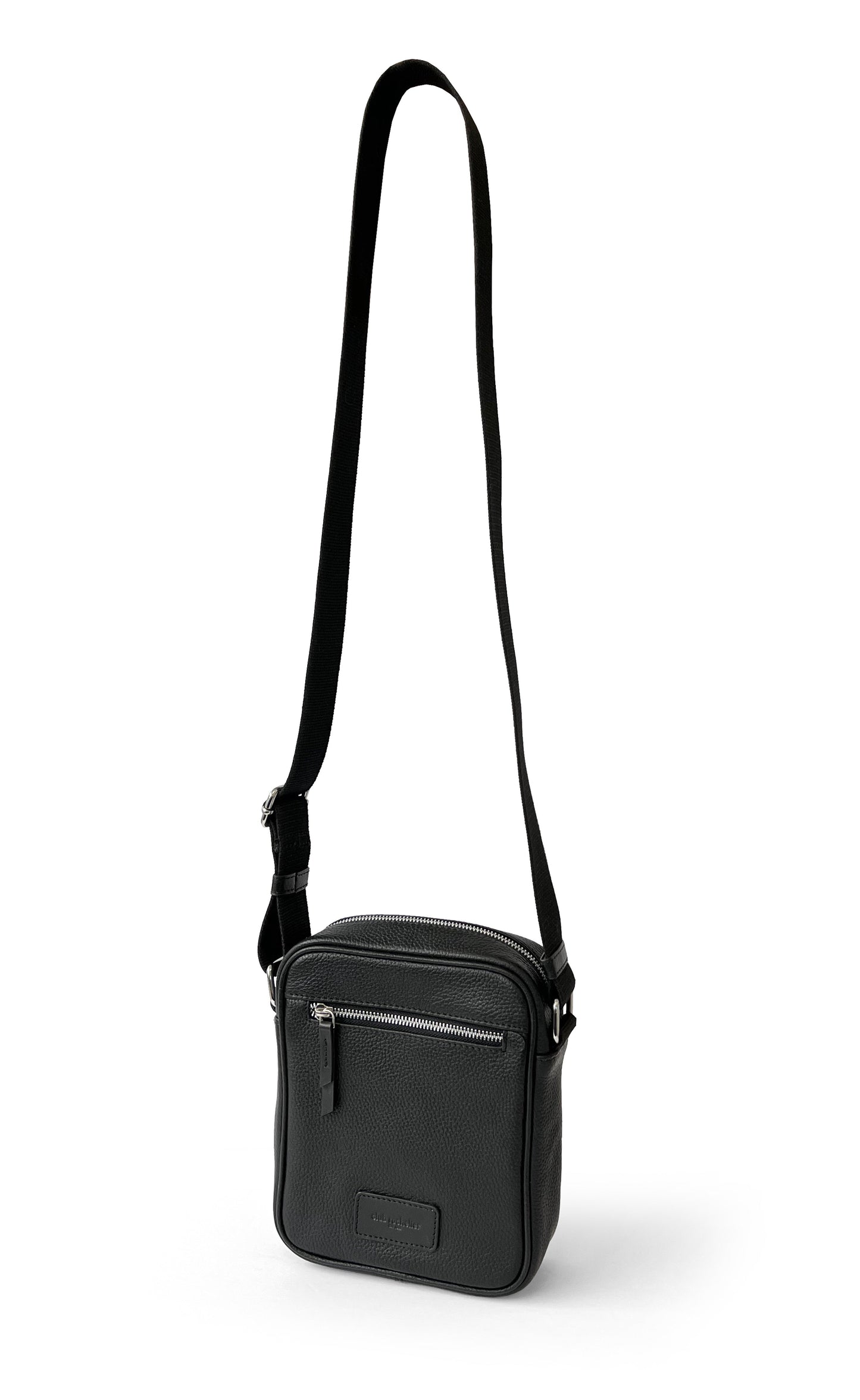 Club Rochelier Unisex Leather Top Zipper Crossbody Bag