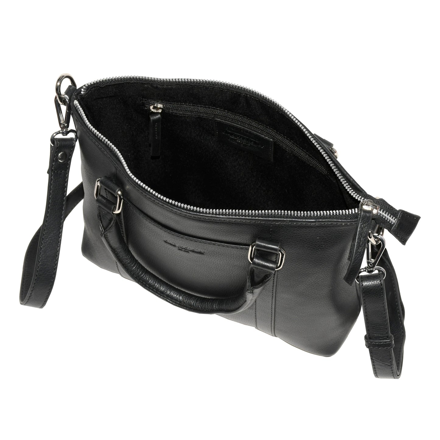 Club Rochelier Leather Crossbody Bag with Tops Handles