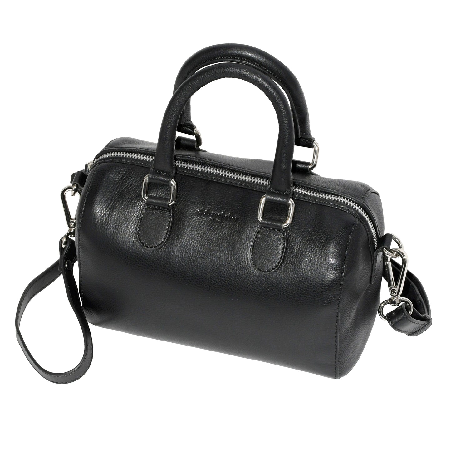 Club Rochelier Ladies Leather Barrel Bag with Adjustable Strap