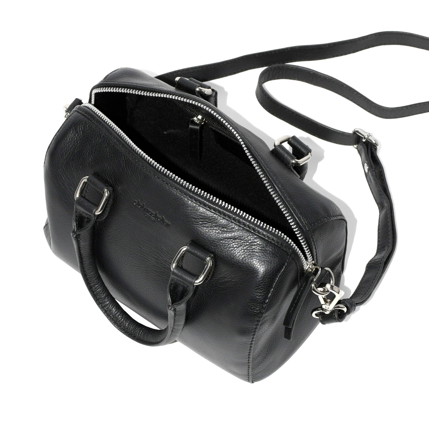 Club Rochelier Ladies Leather Barrel Bag with Adjustable Strap