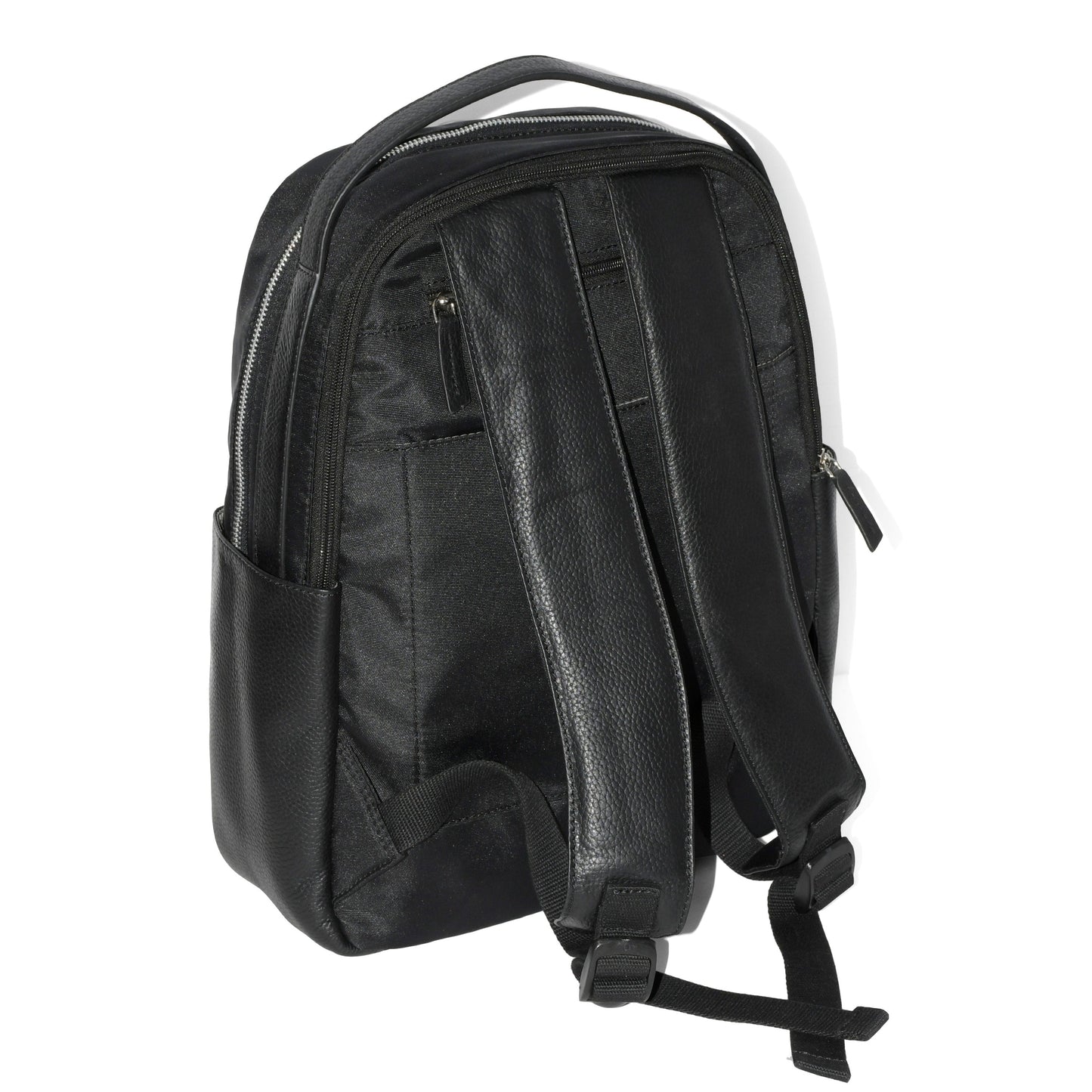 Club Rochelier Leather Trim Double Entry Laptop Backpack