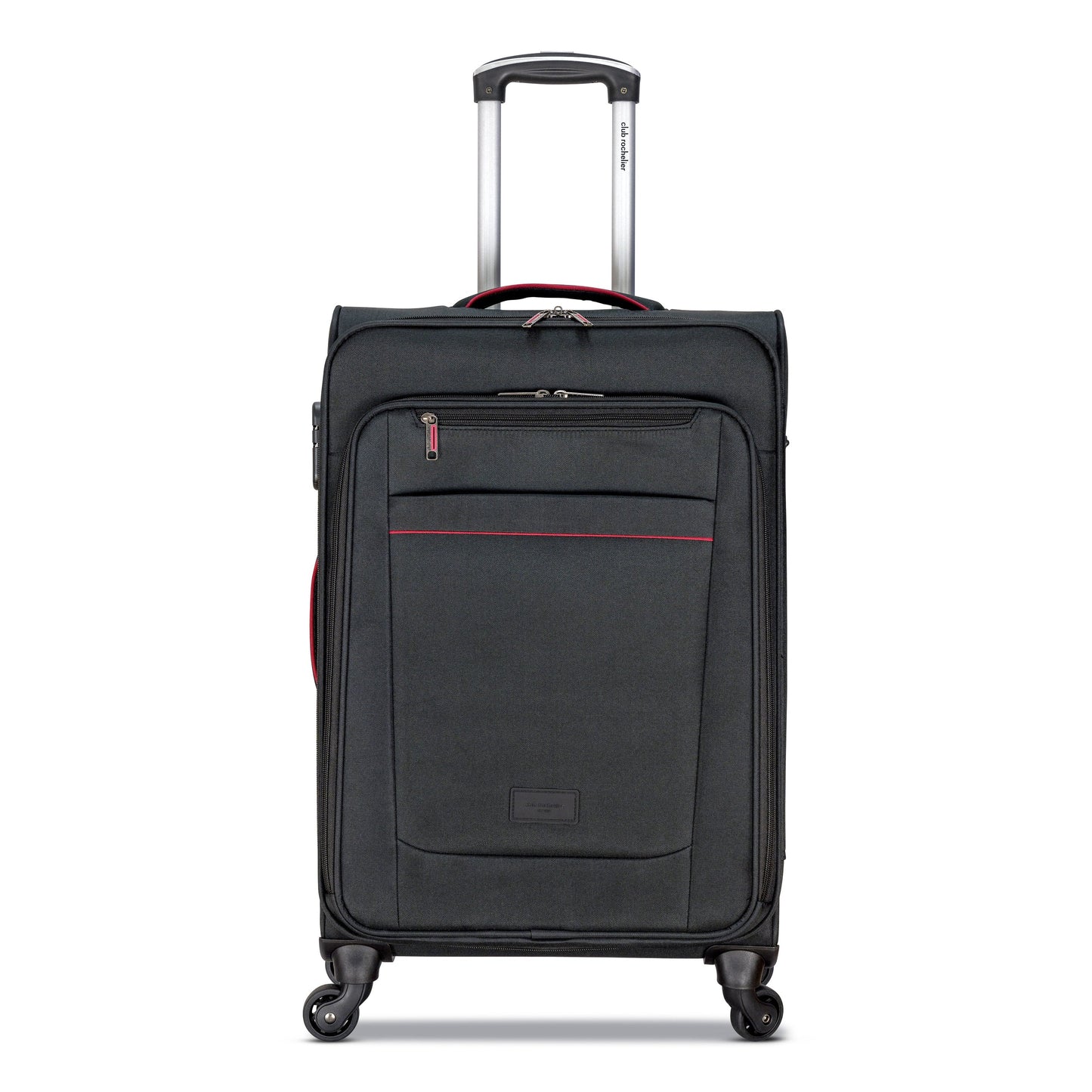 Club Rochelier 3 Piece Set Soft Side Luggage with Contrast Piped Trim