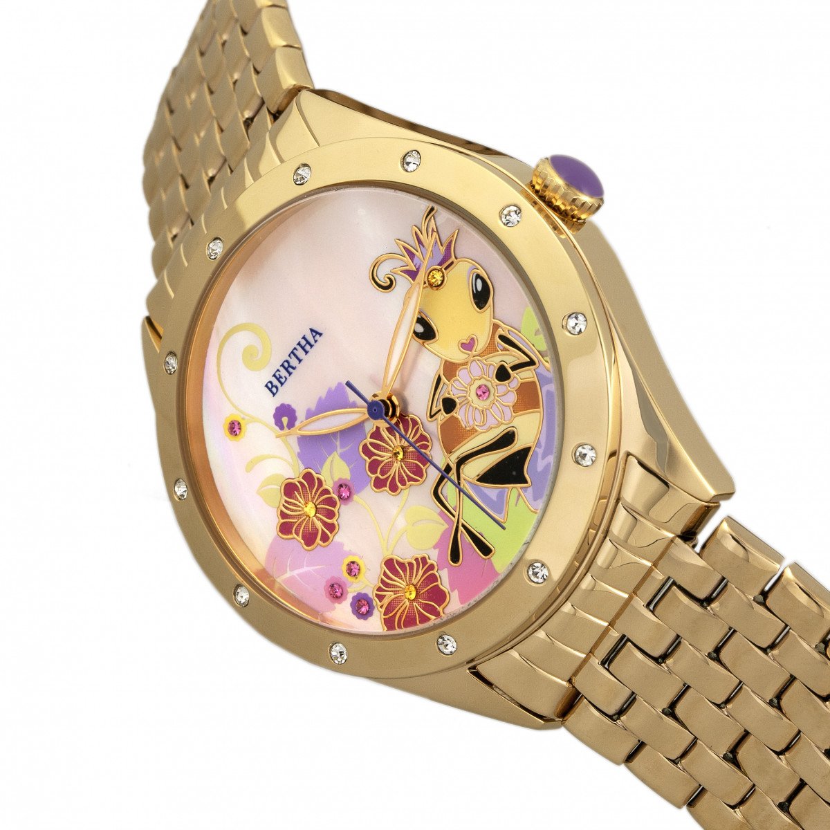 Bertha Ericka MOP Bracelet Watch - Gold - BTHBR7202