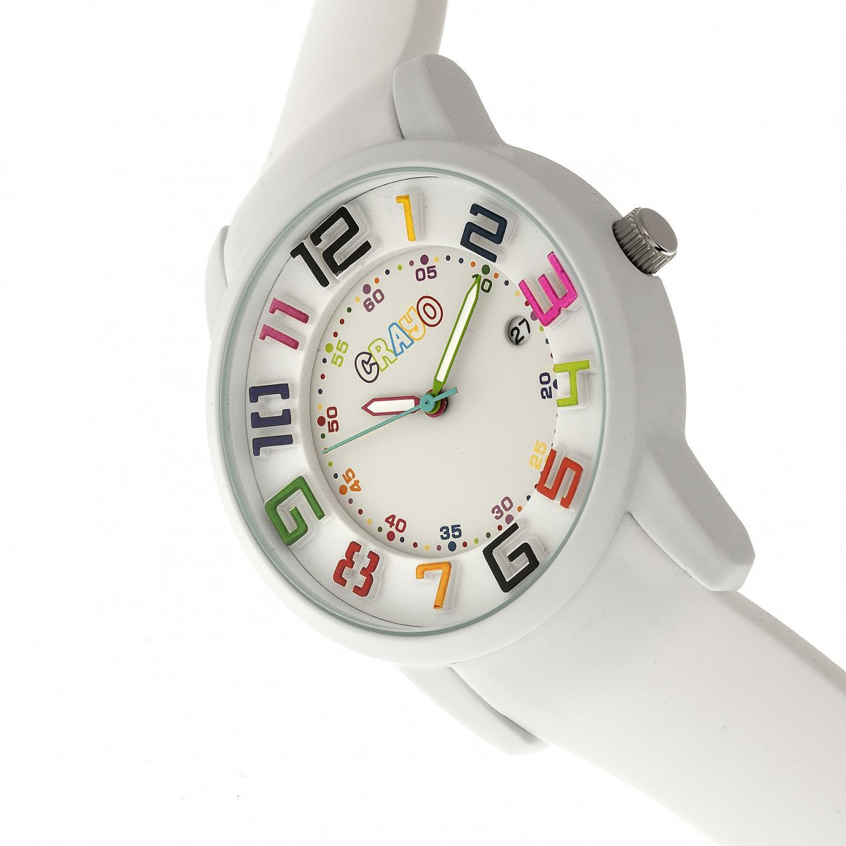 Crayo Festival Unisex Watch w/ Date - White - CRACR2001