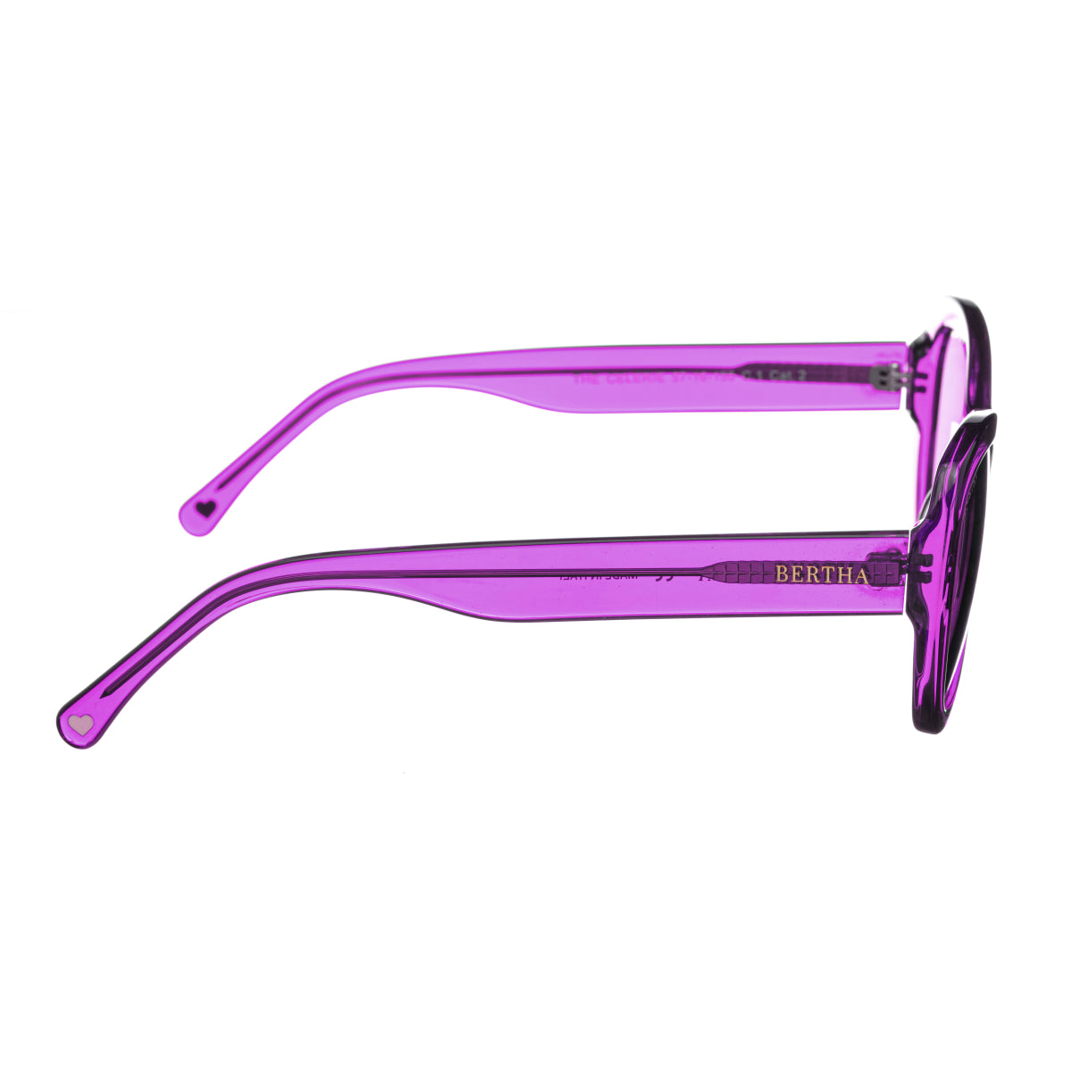 Bertha Margot Handmade in Italy Sunglasses - Purple - BRSIT102-2