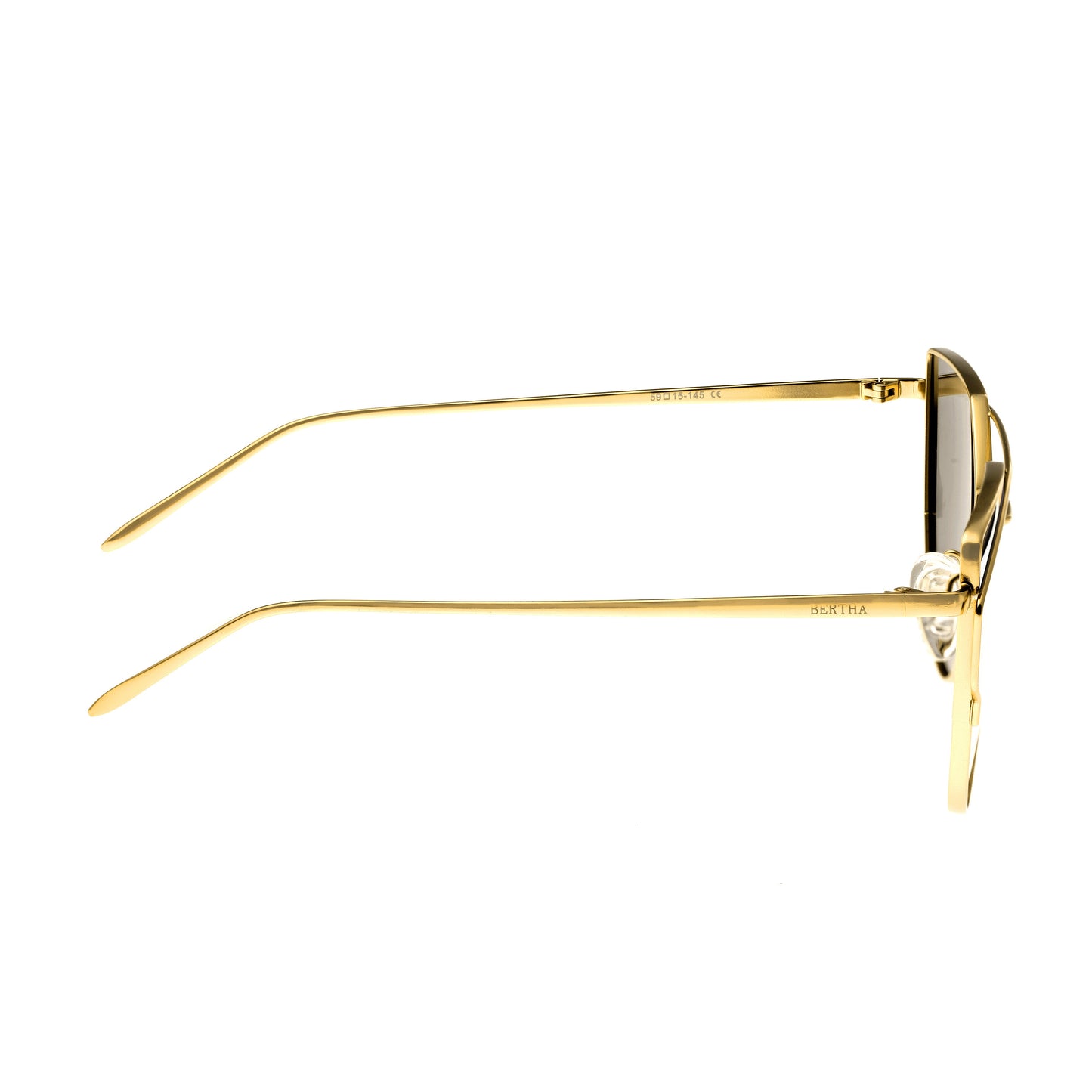 Bertha Aria Polarized Sunglasses - Gold/Celeste - BRSBR025PLX