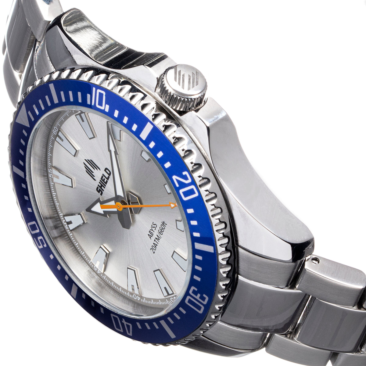 Shield Abyss Bracelet Watch - Silver/Blue - SLDSH111-5