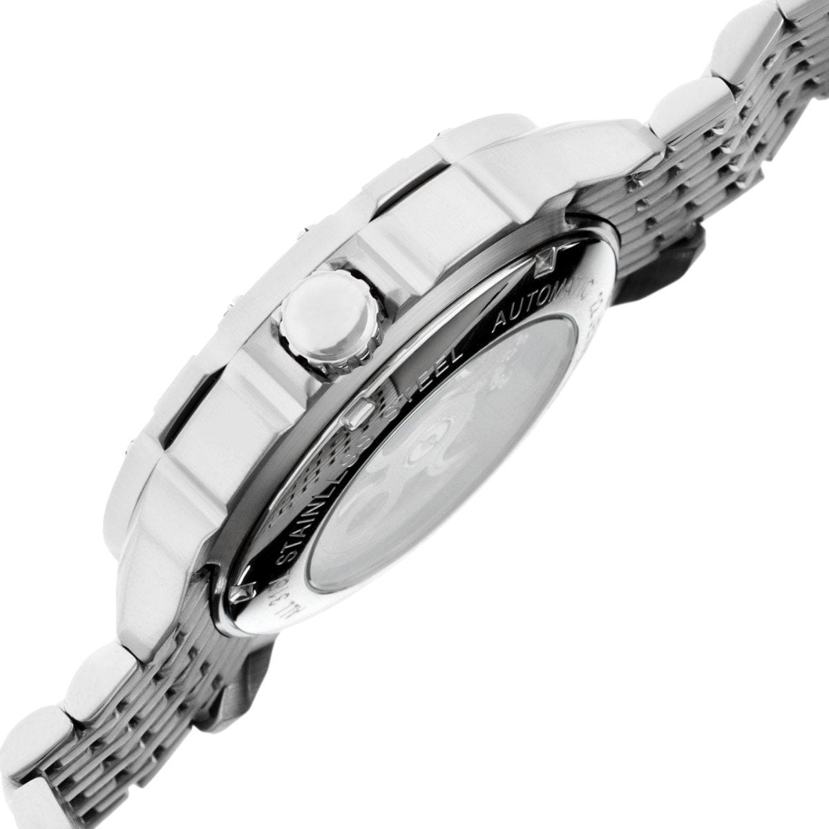 Heritor Automatic Conrad Skeleton Leather-Band Watch - Silver - HERHR2501