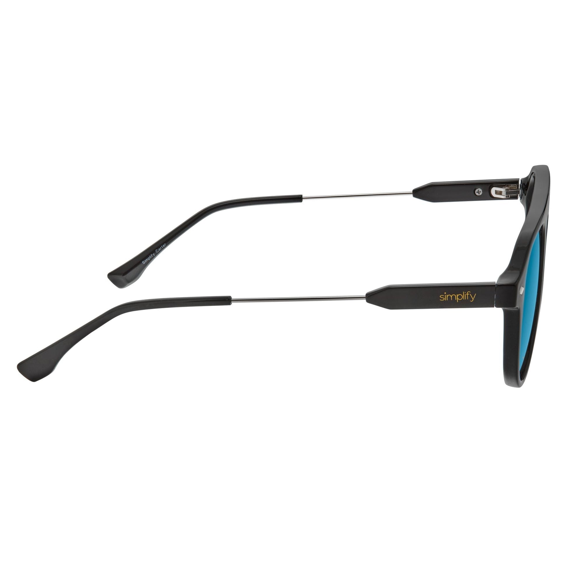 Simplify Carter Polarized Sunglasses - Black/Blue - SSU127-C2