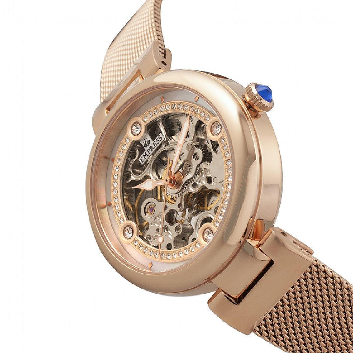 Empress Adelaide Automatic Skeleton Ladies Watch - Rose Gold - EMPEM2503