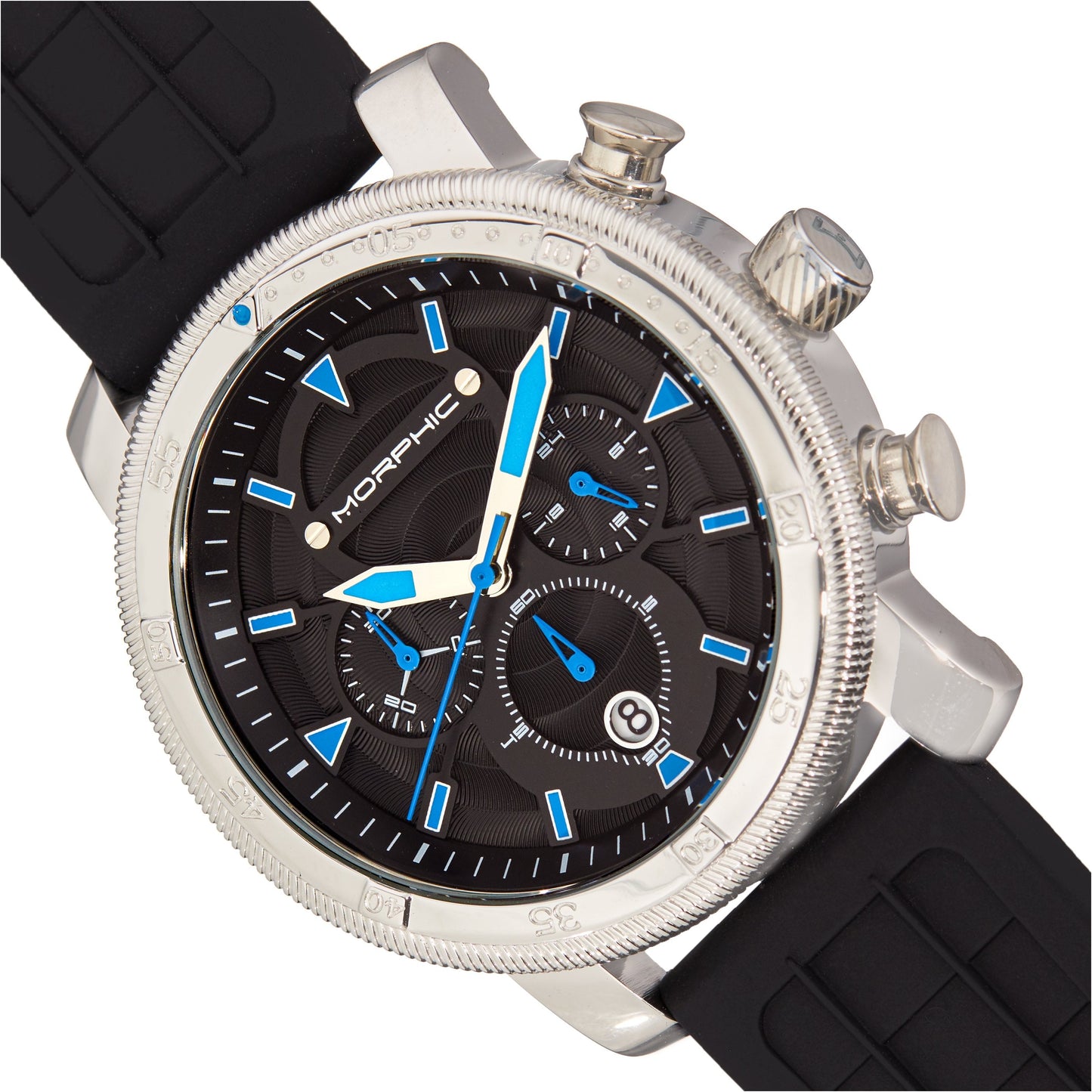 Morphic M90 Series Chronograph Watch w/Date - Black/Blue - MPH9002