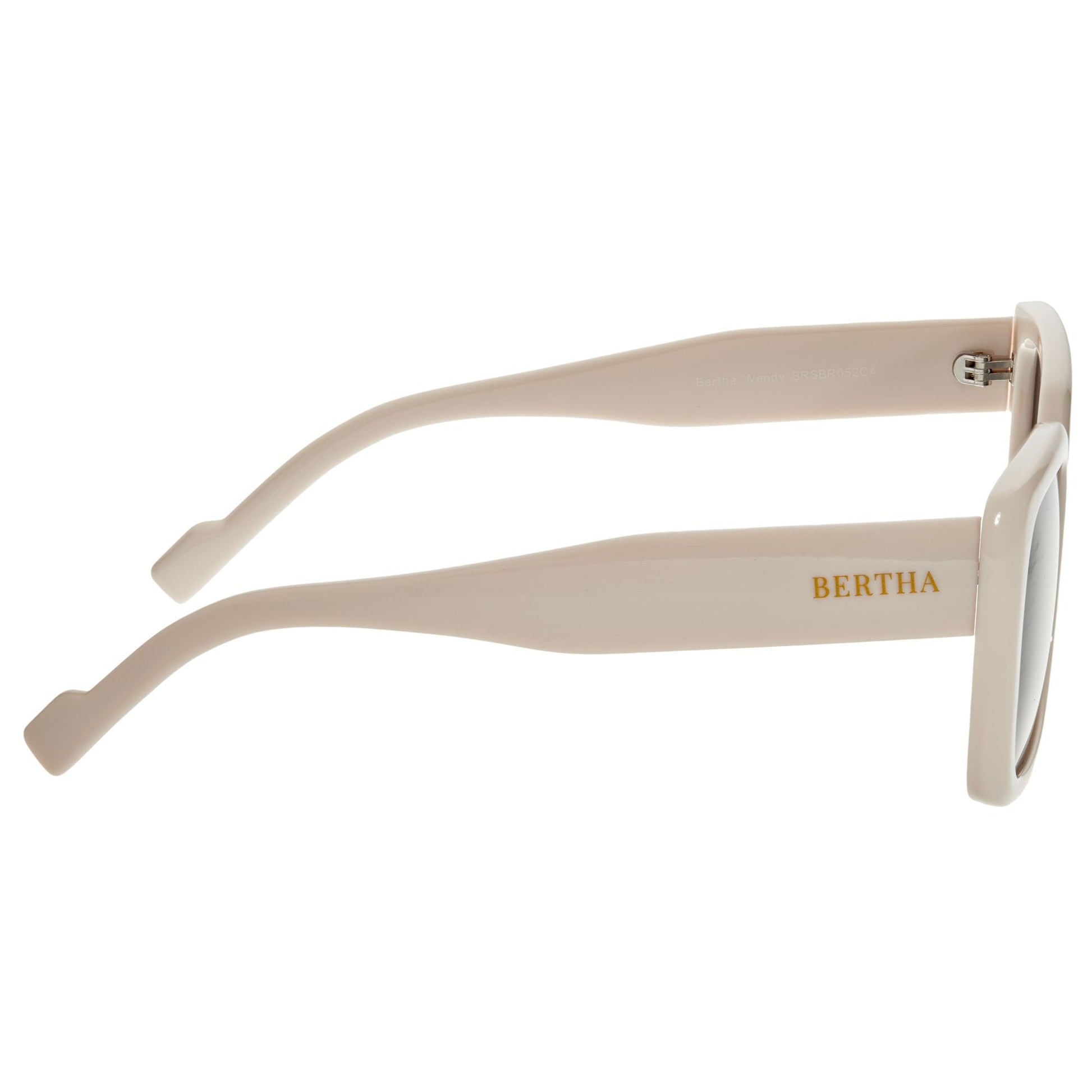 Bertha Wendy Polarized Sunglasses - Cream/Black - BRSBR052C4