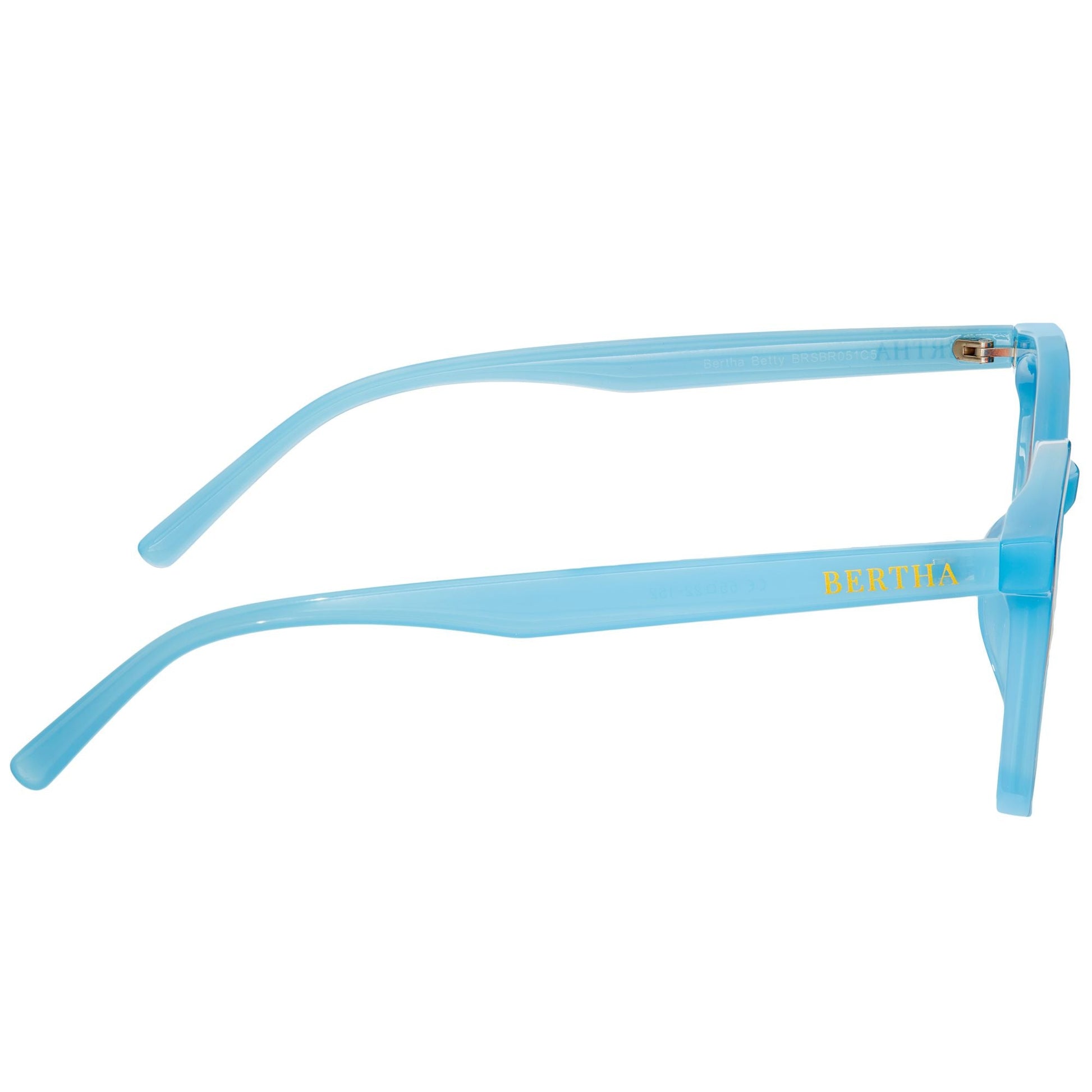 Bertha Betty Polarized Sunglasses - Light Blue/Orange - BRSBR051C5