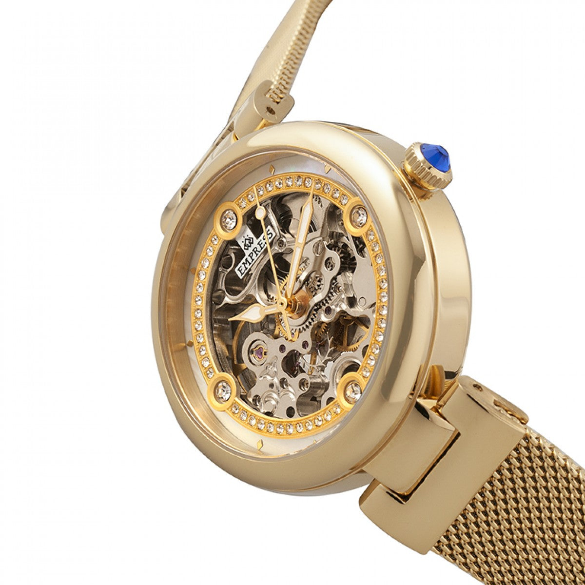 Empress Adelaide Automatic Skeleton Ladies Watch - Gold - EMPEM2502